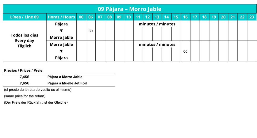 Horarios Tiadhe L09 1080