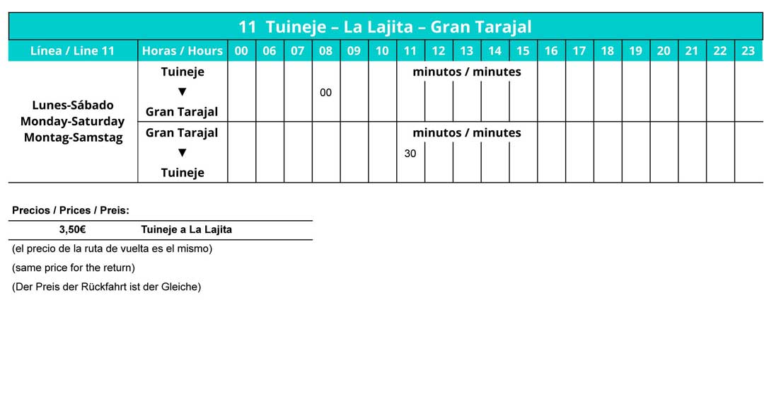 Horarios Tiadhe L11 1080